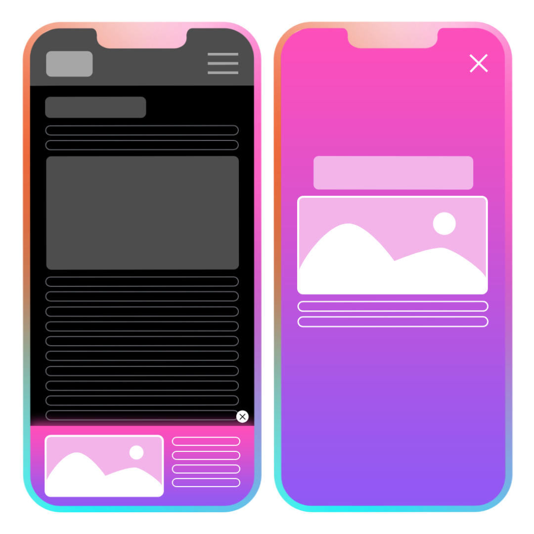 Fullscreen expandable